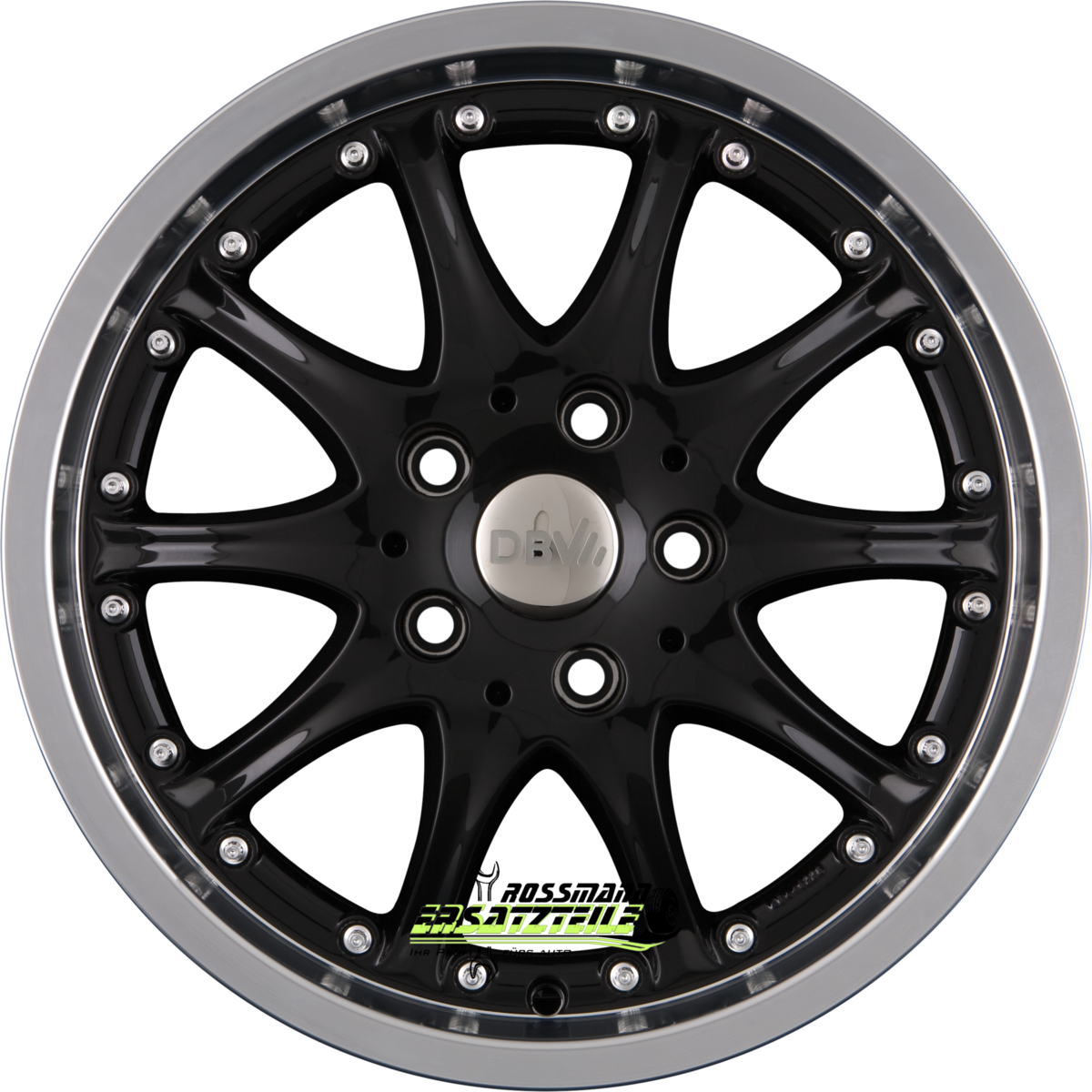 DBV Australia Alufelgen 8x19 ET35 – Schwarz, Hornpoliert, 5x112 Lochung
